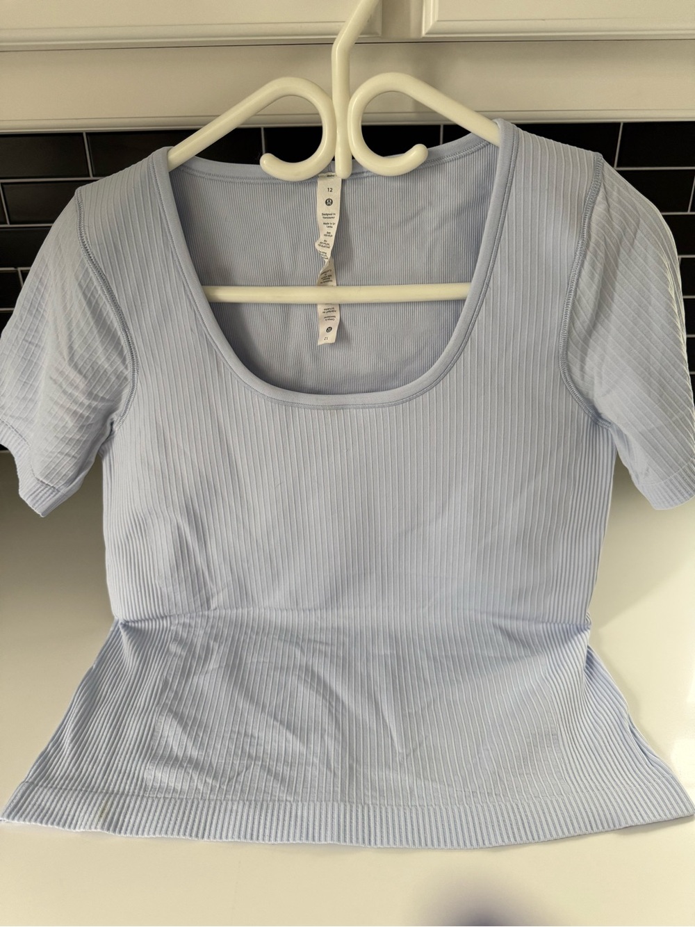 Light mauve lululemon Ribbed Scoop Neck Women’s Top ebb shirt